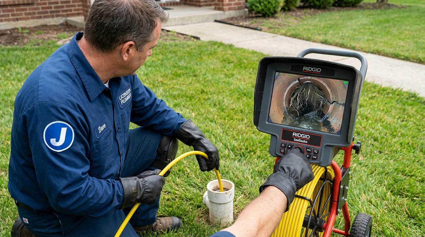 Sewer camera inspection being performed by Johns Plumbing LLC in Valley Stream